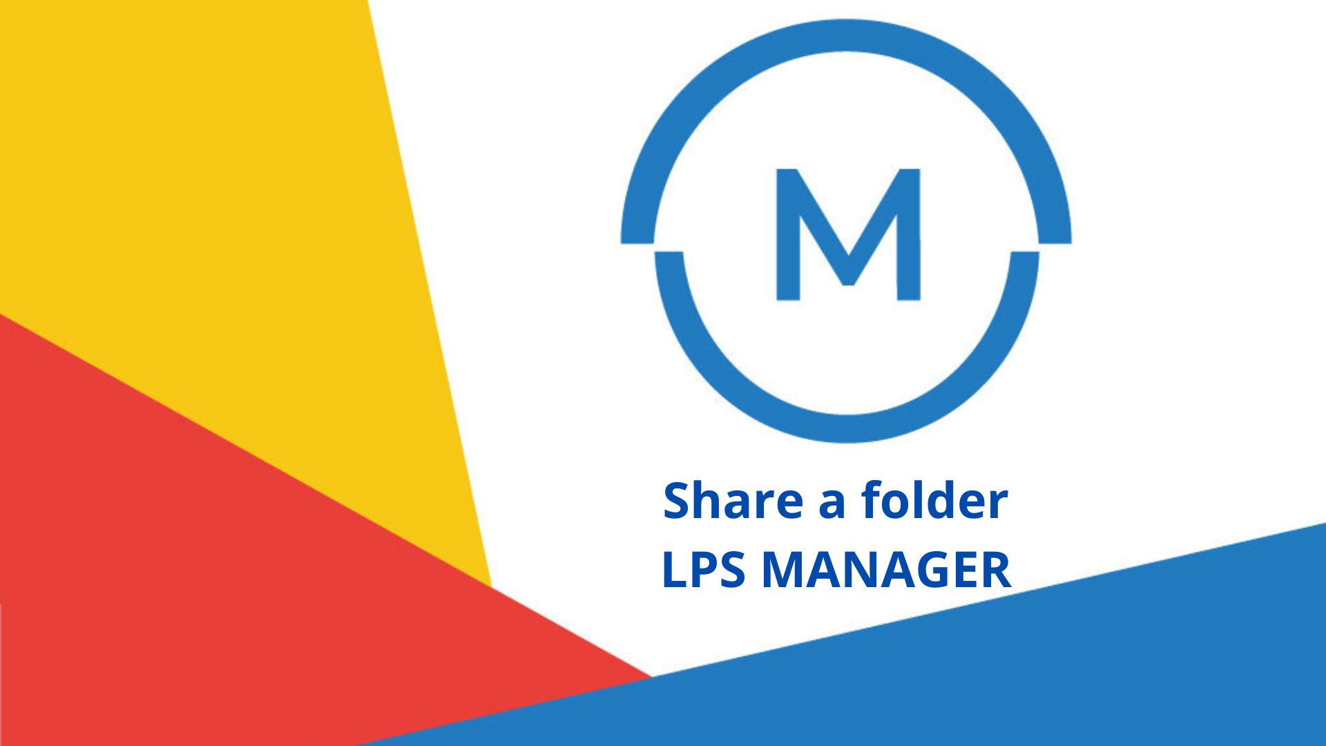 LPS Manager, share the folder of a lightning protection system