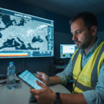 Tableau de bord LPS Manager affichant les alertes instantanées de protection foudre en temps réel