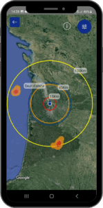 Interface LPS Manager montrant la fonctionnalité de détection foudre gratuite sans matériel installé
