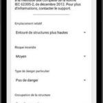 Interface LPS Manager mobile — évaluation des risques foudre IEC 62305