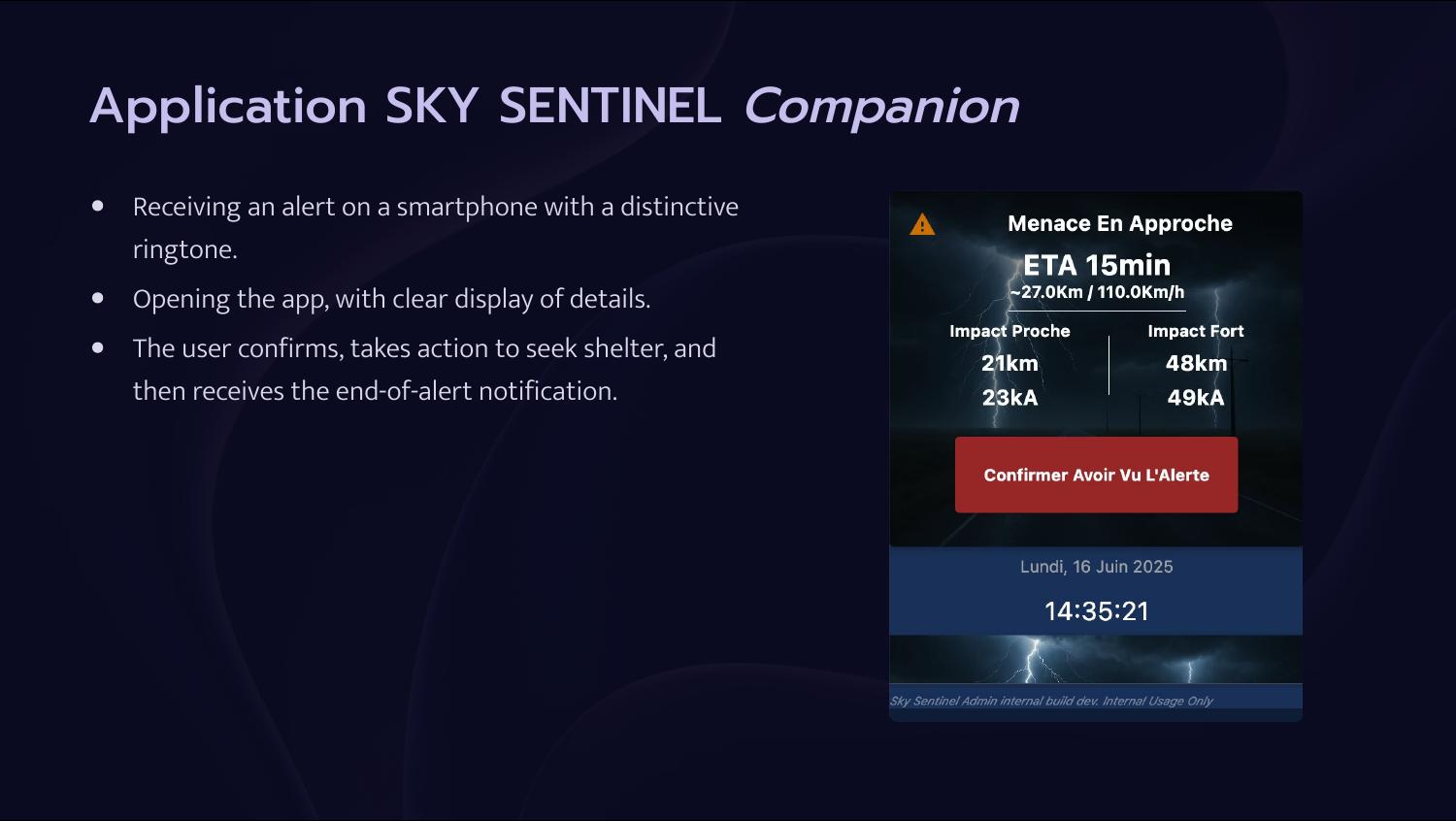 Sky Sentinel — Application mobile iOS et Android
