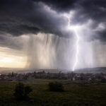 Lightning striking near village — lightning mortality study